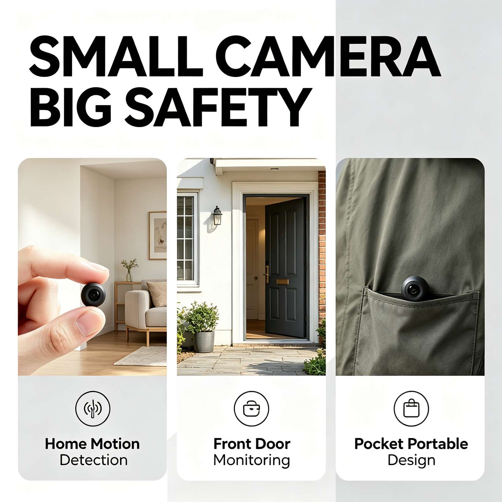 Home Security Wifi Camera - E17 Mini WiFi-beveiligingscamera, een kleine 4K