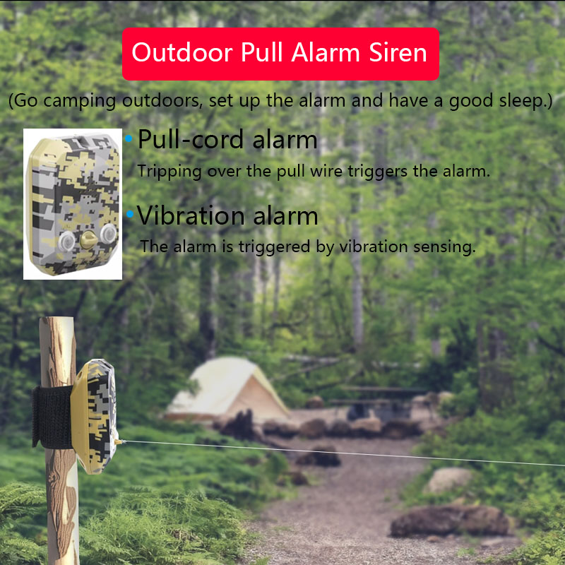 Alarm Siren Outdoor - Draagbare Outdoor Pull Sirene Camping Reizen