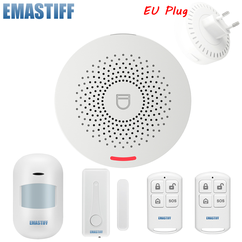 Home Zone Security App - WIFI-beveiligingsalarmsysteem Sirene Compatibel 433Mhz Anti-diefstal bewegingsdeursensor