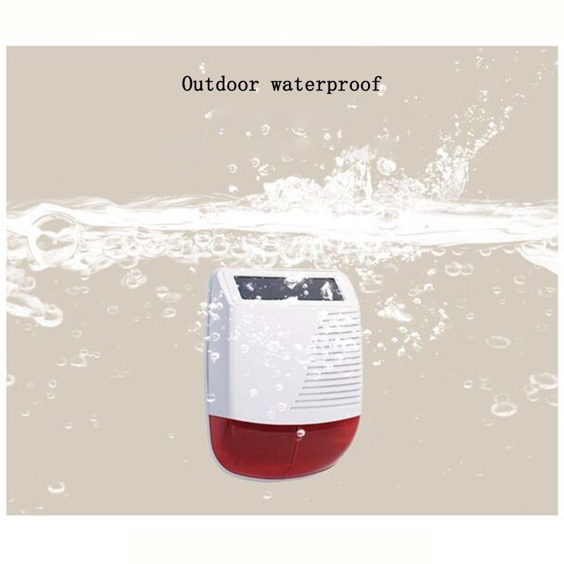 Alarm Siren Outdoor - Buiten 433MHz draadloos waterdicht slim hoorbaar