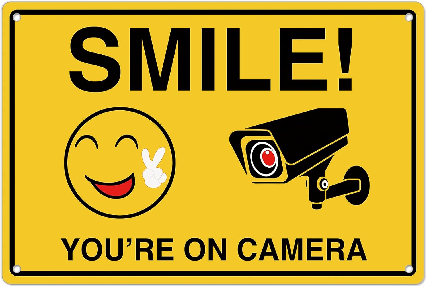 Home Security Upgrades - Glimlach dat je op cameraborden; Roestvrij