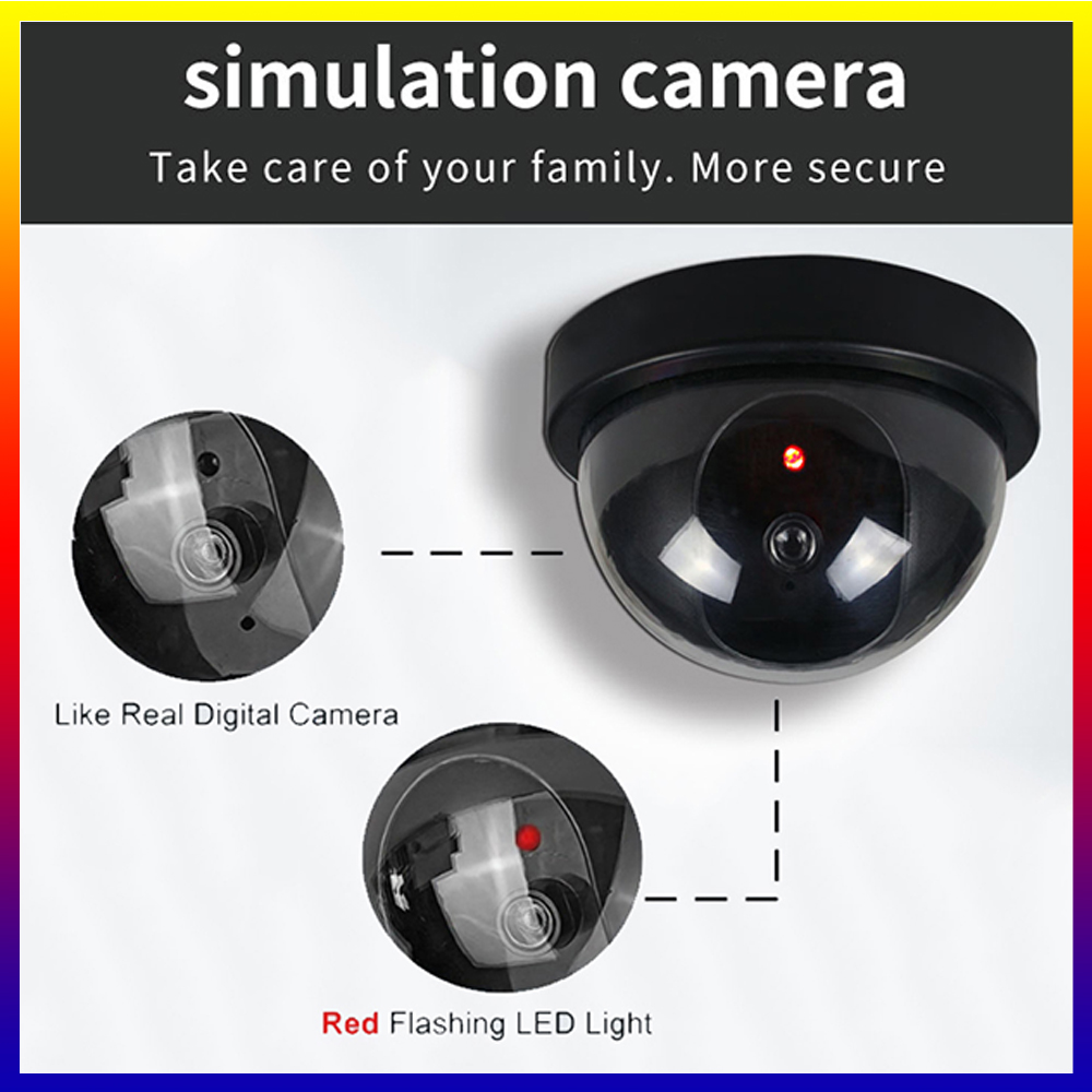 Fake Camera Dummy - SNQP Zwarte kunststof koepel CCTV dummycamera
