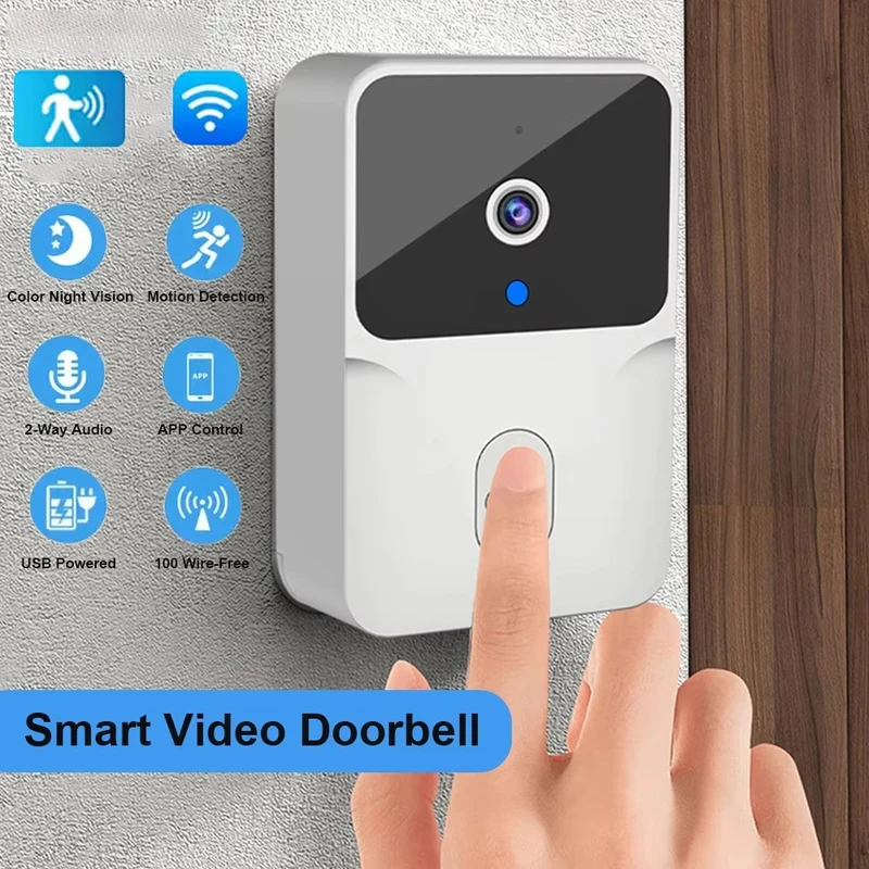 Home Security Blink - Smart Home WiFi-videodeurbel Draadloze telefoon Tweerichtingsintercomsysteem