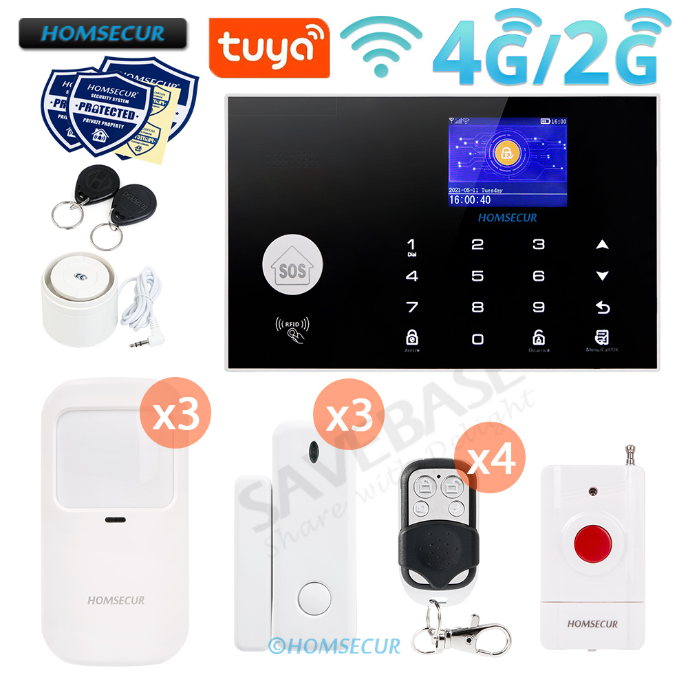 Home Zone Security App - 433MHz Draadloze 4G/3G/GSM WIFI Tuyasmart APP