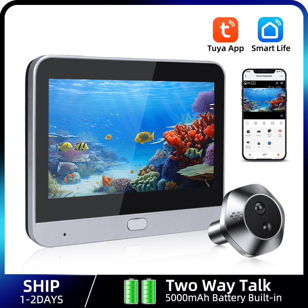 Home Security Blink - 1080P WiFi Kijkgaatje Tuya Smart Kijkgaatje