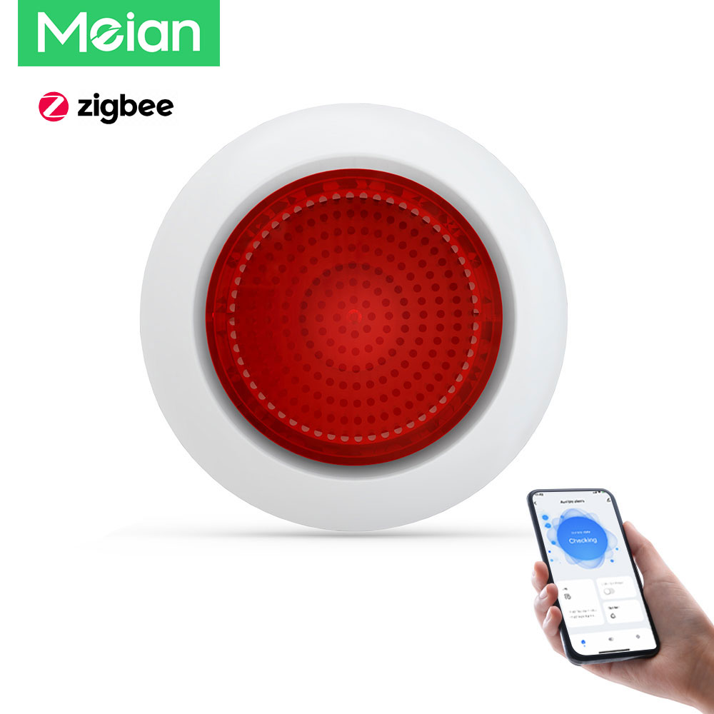 Alarm Siren Outdoor - Meian Draadloze Geluid Flits Alarm Sirene