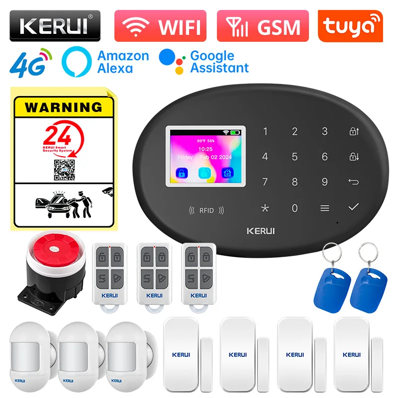 KERUI WiFi + 4G/2G Alarmsystee - Home Zone Security App recensie en prijs