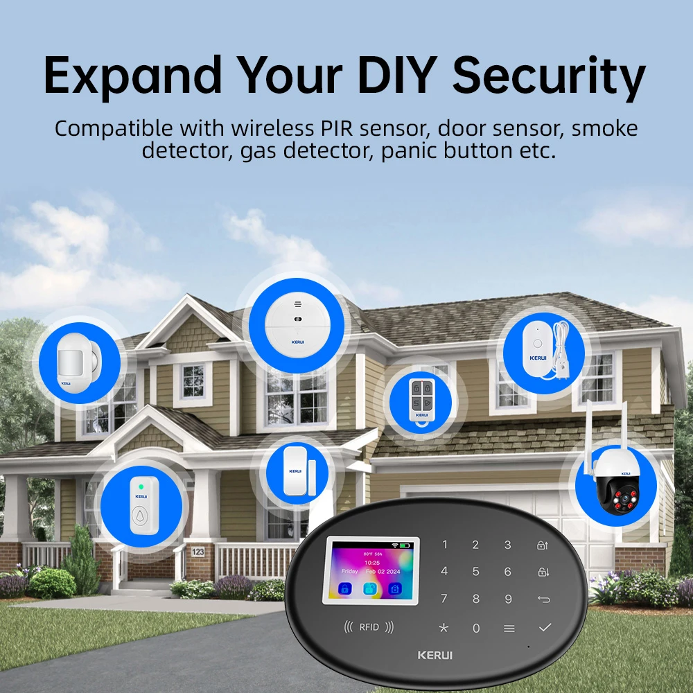 KERUI WiFi + 4G/2G Alarmsystee - Home Zone Security App recensie en prijs
