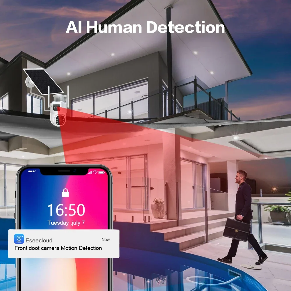 4K 8mp Dual Lens Wifi Solar Cc - Home Security Wifi Camera recensie en prijs
