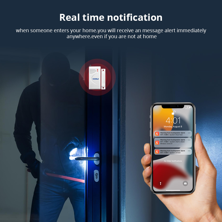 KERUI Tuya Smart WIFI Draadloz - Home Zone Security App recensie en prijs