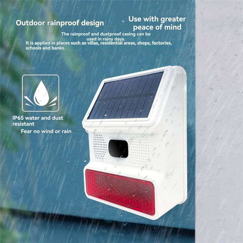 Draadloze sirene met zonne-ene - Alarm Siren Outdoor recensie en prijs