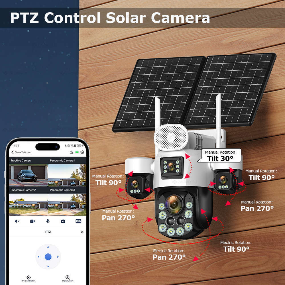 4-lens buitencamera 360° °   S - Home Security Upgrades recensie en prijs