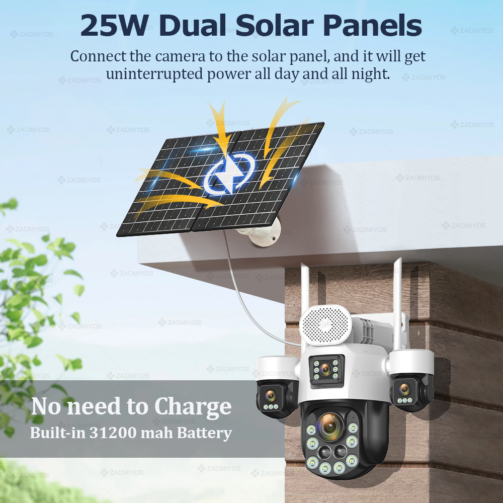 4-lens buitencamera 360° °   S - Home Security Upgrades recensie en prijs