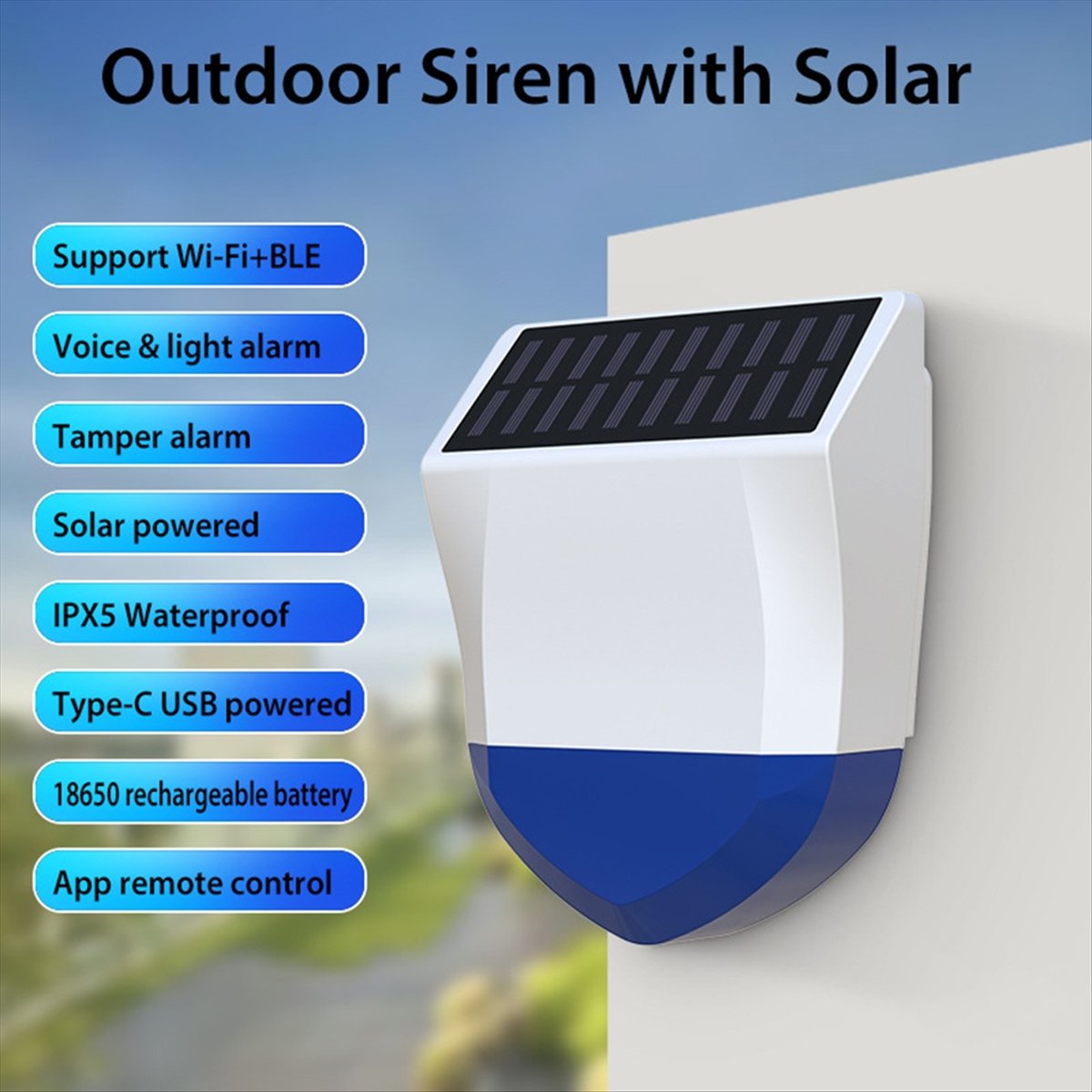 Tuya Smart WiFi-sirene-alarm B - Alarm Siren Outdoor recensie en prijs