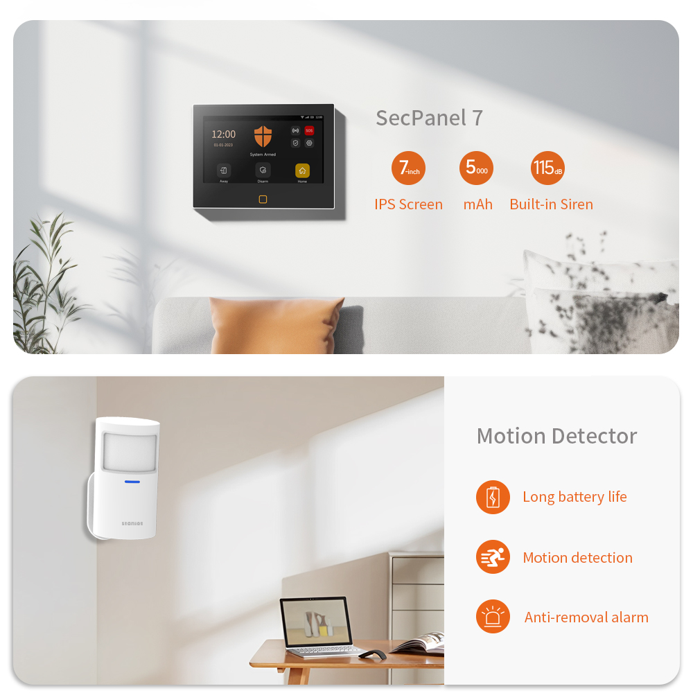 Staniot 7 inch draadloze WiFi  - Home Zone Security App recensie en prijs