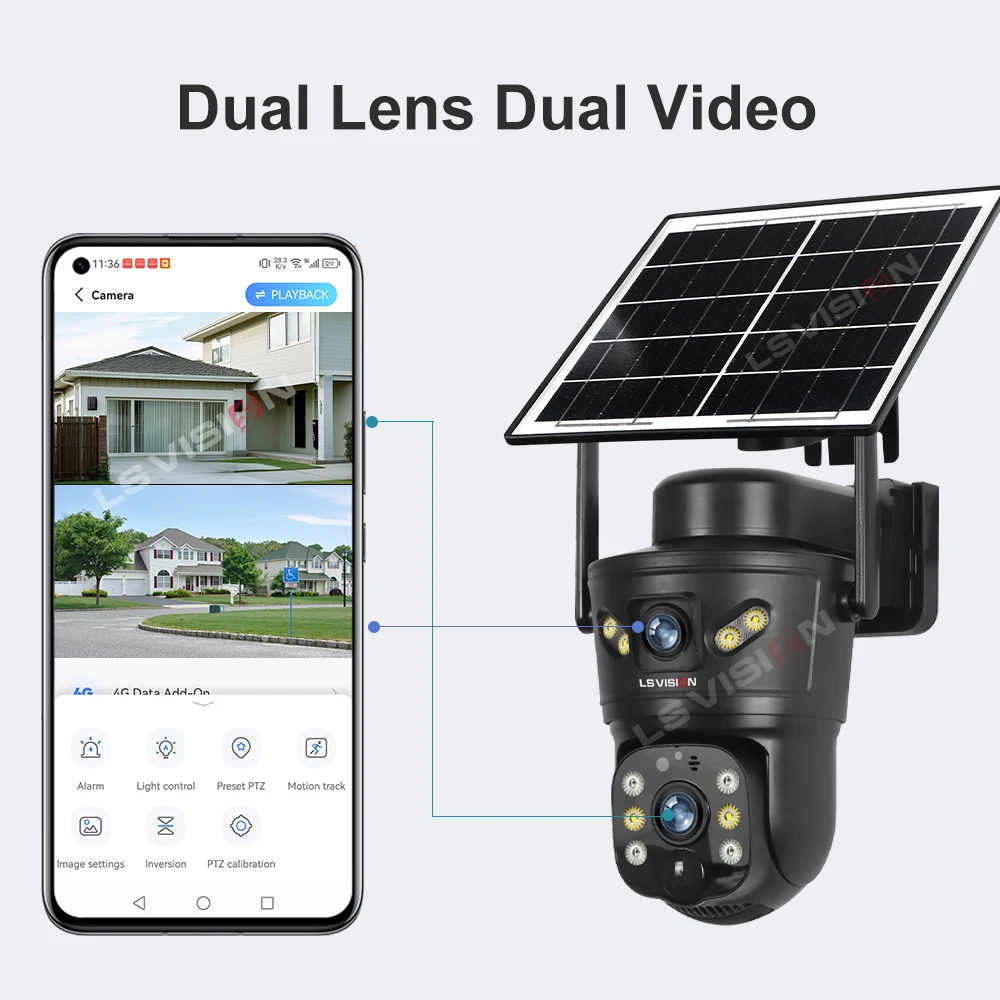 LS VISION 8MP 4G zonnecamera d - Home Security Wifi Camera recensie en prijs