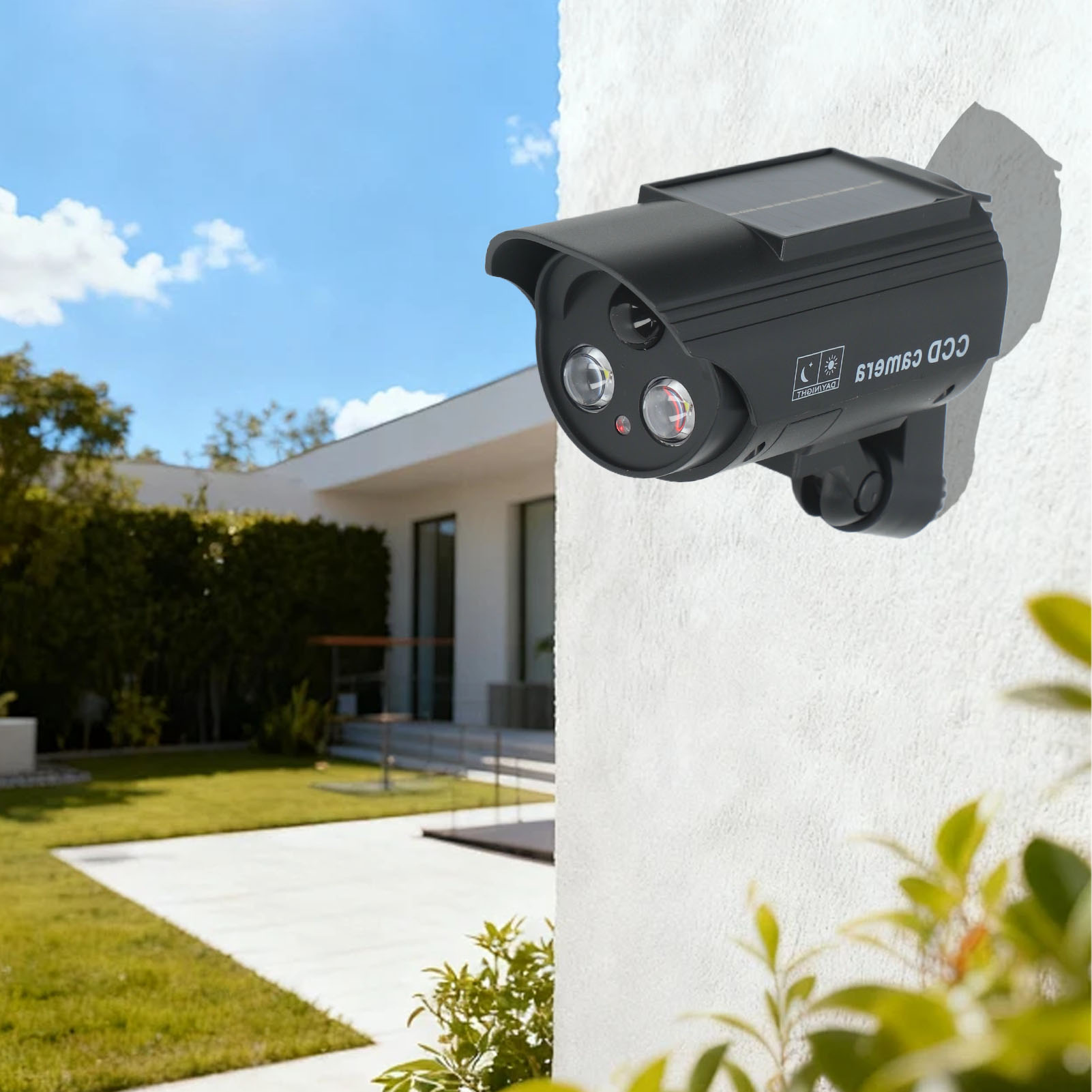 Buitenlamp op zonne-energie me - Fake Camera Dummy recensie en prijs