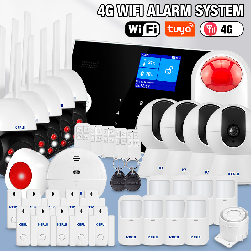 KERUI 433 mhz 4G/WIFI Alarmsys - Home Zone Security App recensie en prijs