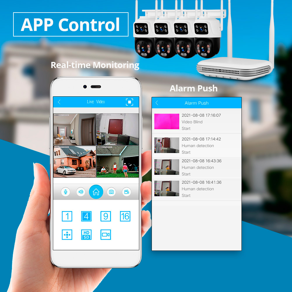 KERUI Waterdichte 6MP HD Draad - Home Security Wifi Camera recensie en prijs