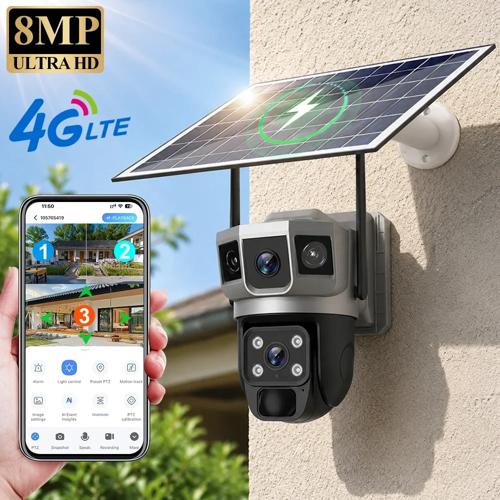 V380 4K 3 Schermen 4G Camera Z - Home Security Upgrades recensie en prijs