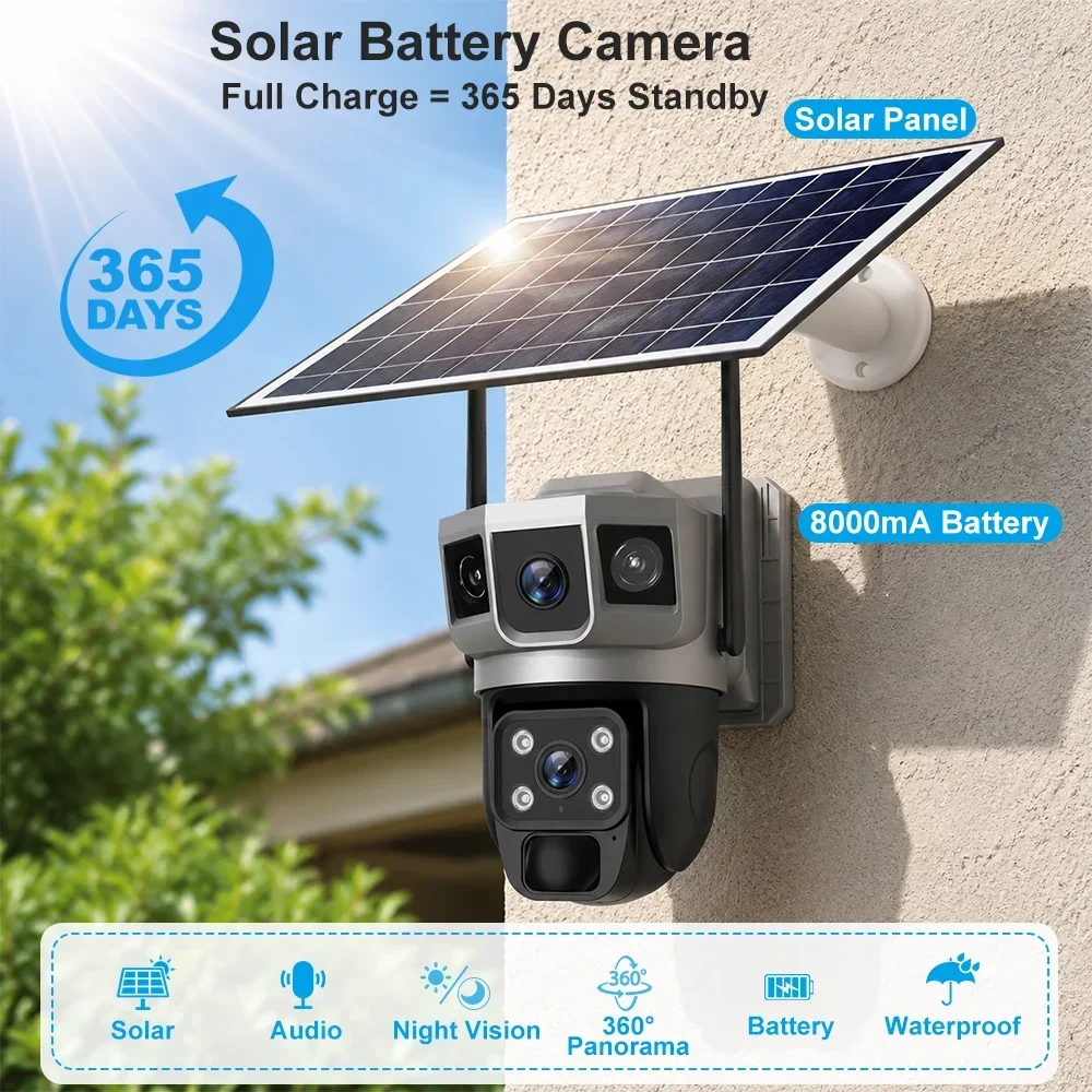 V380 4K 3 Schermen 4G Camera Z - Home Security Upgrades recensie en prijs