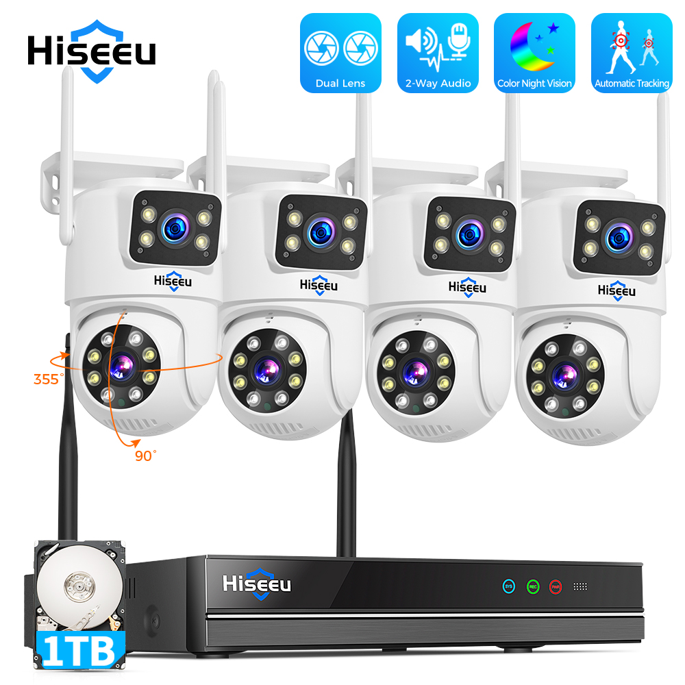 Hiseeu 6MP WiFi Dual Lens Came - Home Security Wifi Camera recensie en prijs